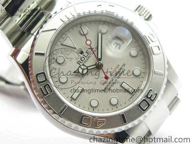 Dial Yacht-Master Silver Best SS SA3135 Edition Maker Bp on SS 116622 Bracelet 0501